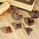 Tenebris - 7 Piece Polyhedral Dice Set + Dice Bag