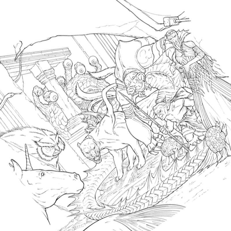 The Dungeons & Dragons Coloring Book | 80 Adventurous Line Drawings