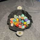 The Rogues Secret - 2-in-1 Drawstring Leather Dice Bag & Dice Tray