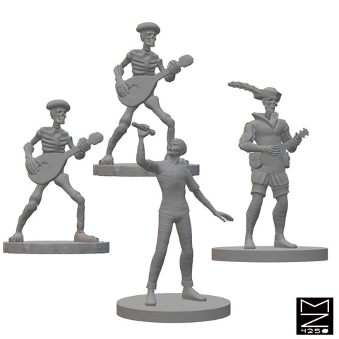 The Shake, Rattle & Roll Band | BeaMini Unpainted RPG Miniatures