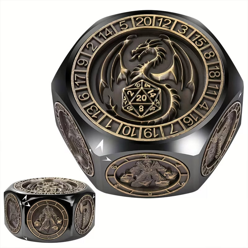 The Story Weaver 8 Sided Metal Dice Spinner