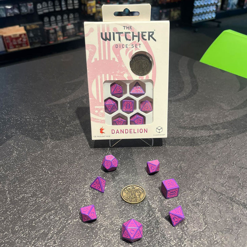 The Witcher - Dandelion the Conqueror of Hearts Dice Set (with coin) by Q Workshop