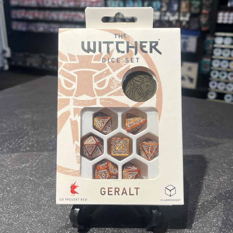 The Witcher Dice Set Geralt - The Monster Slayer (with coin) by Q Workshop