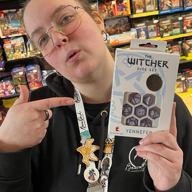 The Witcher Yennefer - Lilac and Gooseberries Dice Set (with coin) by Q Workshop