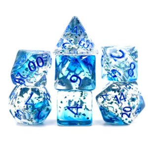 Thetis's Tears - 7 Piece Polyhedral Dice Set + Dice Bag