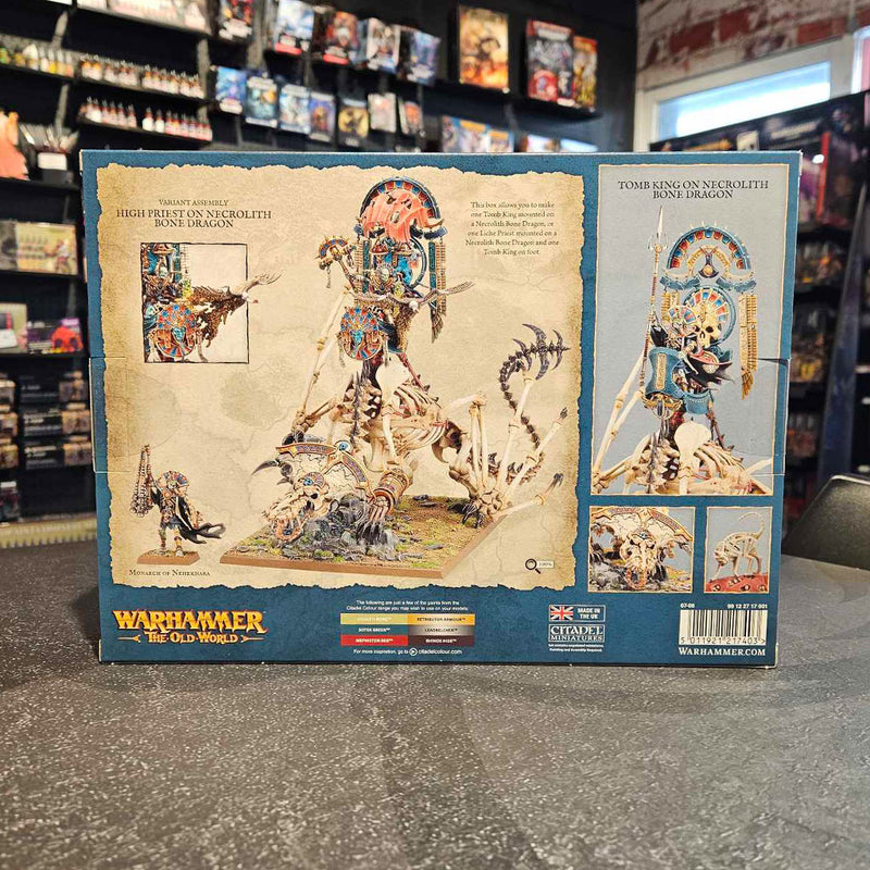 Warhammer The Old World - Tomb Kings of Khemri: Tomb King on Necrolith Bone Dragon