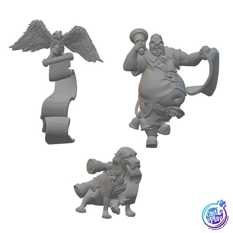 Town Criers | BeaMini Unpainted RPG Miniatures