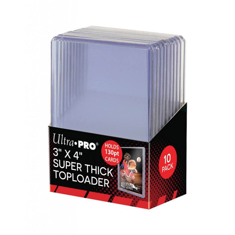 Ultra Pro - 3″ x 4″ Super Thick Toploaders (130pt) - 10 Pack