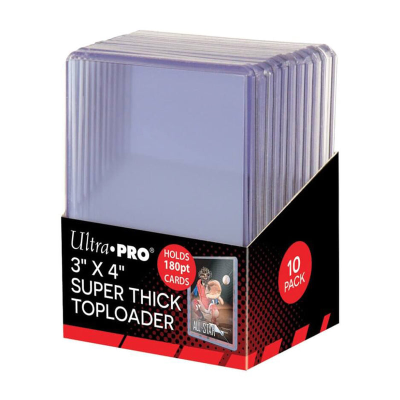Ultra Pro - 3″ x 4″ Super Thick Toploaders (180pt) - 10 Pack