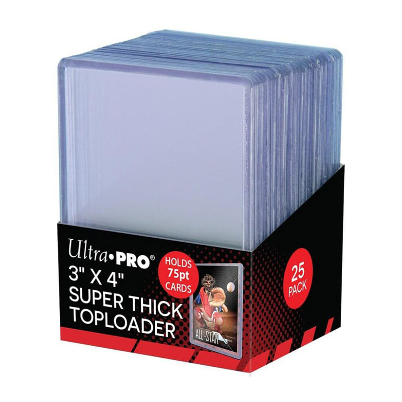 Ultra Pro - 3″ x 4″ Super Thick Toploaders (75pt) - 25 Pack