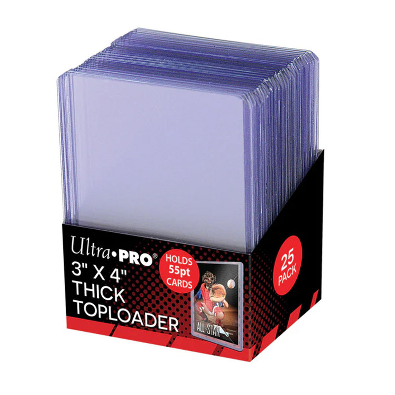 Ultra Pro - 3″ x 4″ Thick Toploaders (55pt) - 25 Pack