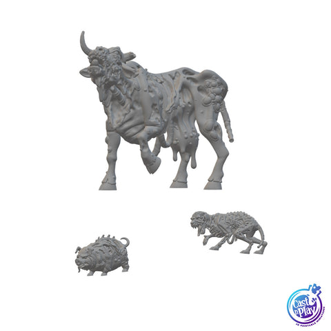 Undead Animals | BeaMini Unpainted RPG Miniatures
