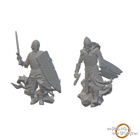 Undead Warriors | BeaMini Unpainted RPG Miniatures
