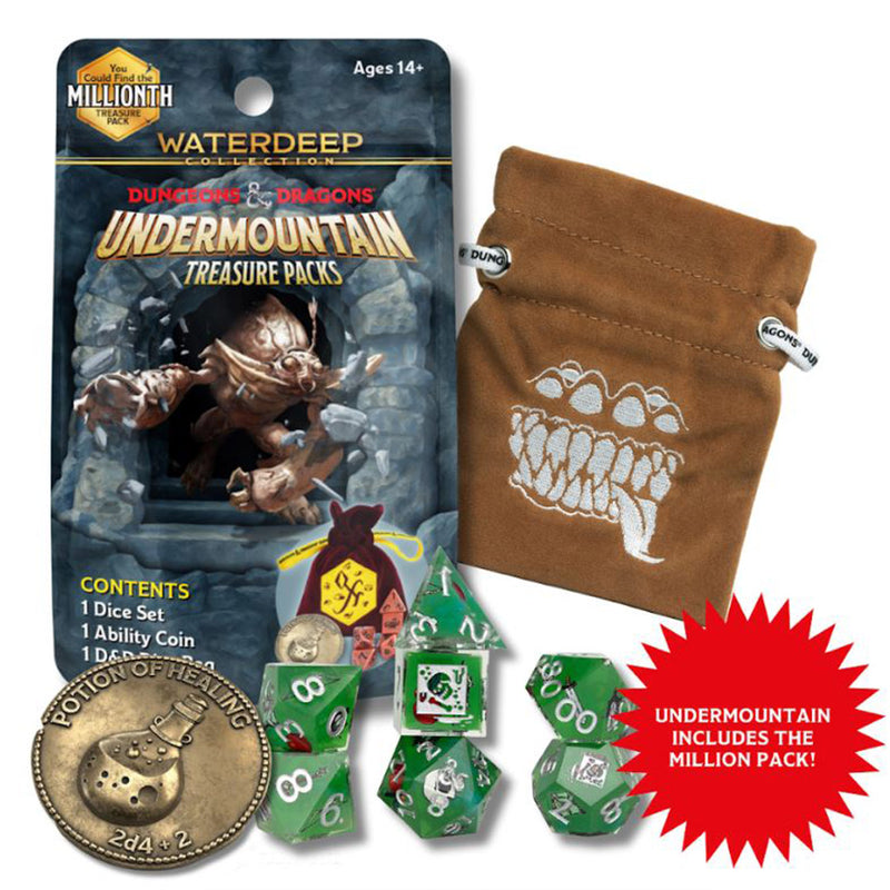 Dungeons & Dragons Undermountain Treasure Packs Waterdeep Collection | Sirius Dice