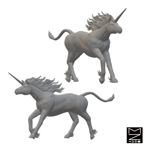 Unicorn | BeaMini Unpainted RPG Miniatures