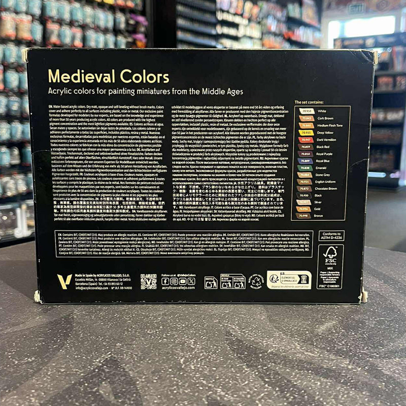 Vallejo: Medieval Colors - 16 Colour Set