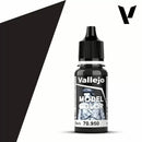 Vallejo Model Colour - Black Paint (Single Bottle 18ml)