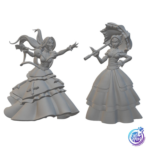 Vampire Countesses | BeaMini Unpainted RPG Miniatures