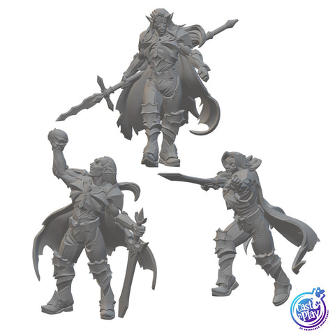 Vampire Shadow Knights | BeaMini Unpainted RPG Miniatures
