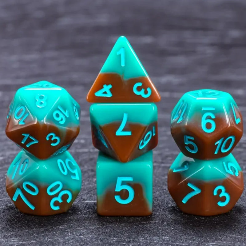 Vault Dweller - 7 Piece Polyhedral Dice Set + Dice Bag