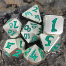 Venusian Script - 7 Piece Metal Polyhedral Dice Set