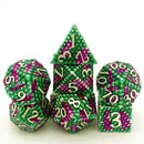 Viper Scales 7 Piece Metal Polyhedral Dice Set & Dice Case