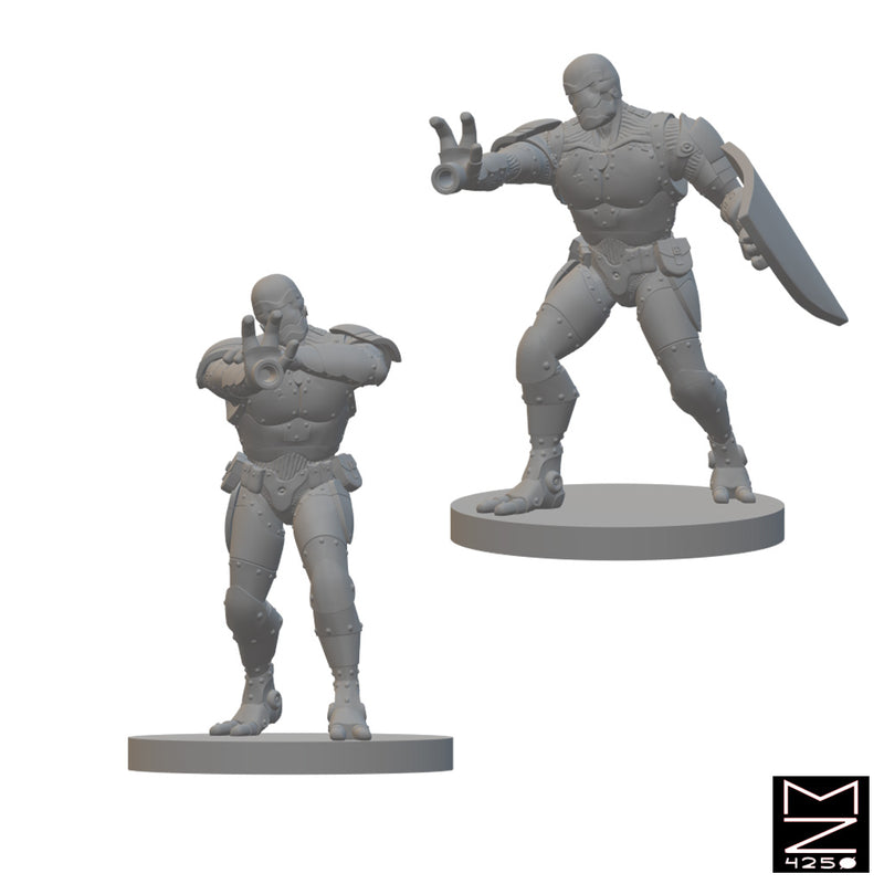 Warforged Artificer | BeaMini Unpainted RPG Miniatures