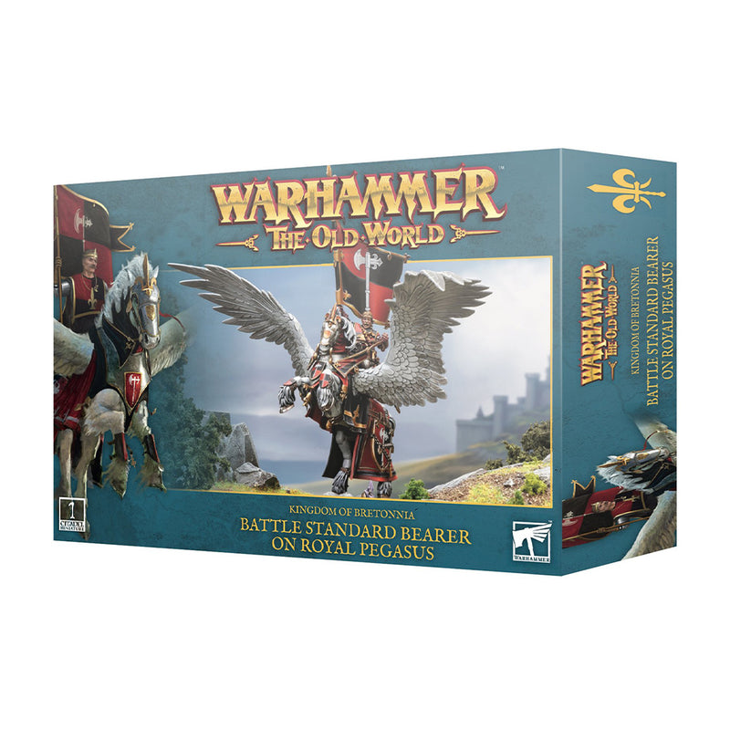 Warhammer The Old World - Kingdom of Bretonnia: Battle Standard Bearer on Royal Pegasus