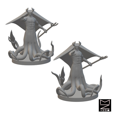 Warlock of the Deep | BeaMini Unpainted RPG Miniatures