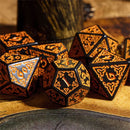 Warriors Knot - 7 Piece Polyhedral Dice Set + Dice Bag