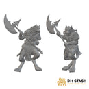 Werewolf with Halberd | BeaMini Unpainted RPG Miniatures