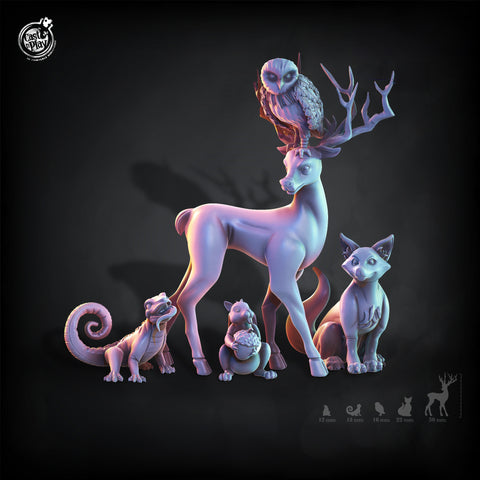 Wizards Familiars | BeaMini Unpainted RPG Miniatures