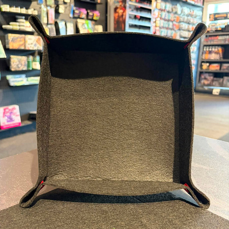 Black and Red Foldable Dice Tray