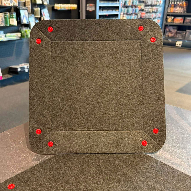 Black and Red Foldable Dice Tray