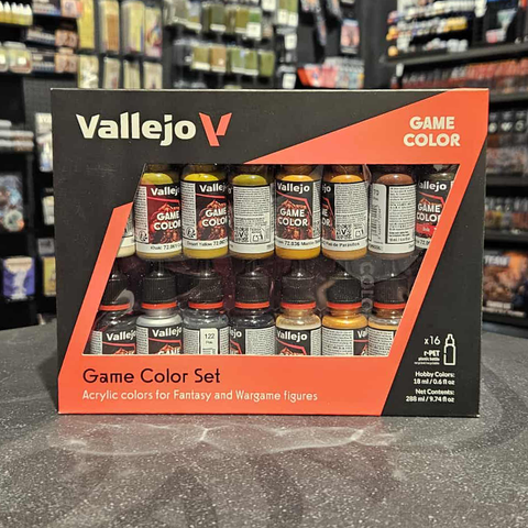 Vallejo: Game Color Leather & Metal 16 Colour Set