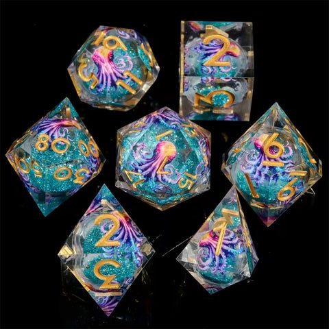 Cephalodice - Liquid Core Handcrafted Dice Set