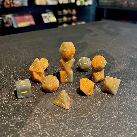 Chameleon - 7 Piece Polyhedral Dice Set + Dice Bag