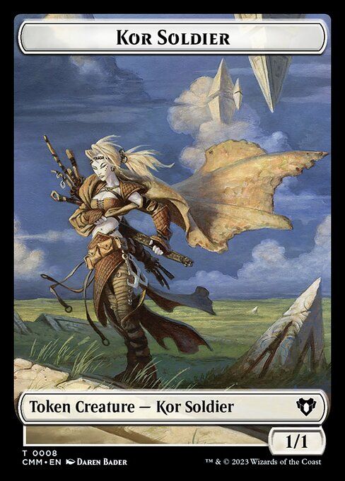 Eldrazi // Kor Soldier Double-Sided Token [Commander Masters Tokens]