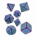 Dandelion Sonnet - 7 Piece Polyhedral Dice Set + Dice Bag
