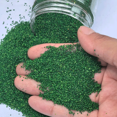 Bea Mini Terrain Basing Ground Powder 10 gram Bottle (Dark Green)