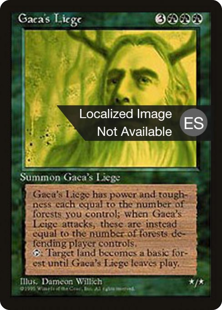 Gaea's Liege [Fourth Edition Foreign Black Border]