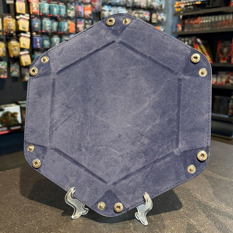 Hexagon Dice Tray - Dark Blue