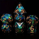 Underdark Visions - Sharp Edge Dice Set & Dice Case