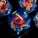 The Eye of Sauron - Handcrafted Sharp Edge Dice Set and Dice Case