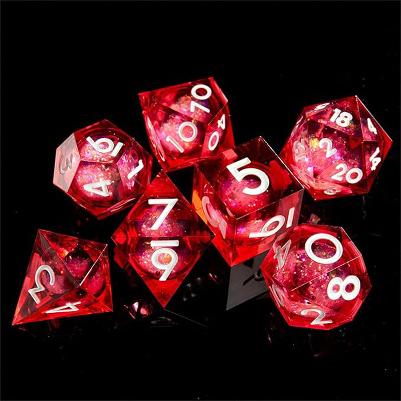 Unicorn Blood - Liquid Core Sharp Edge Dice Set