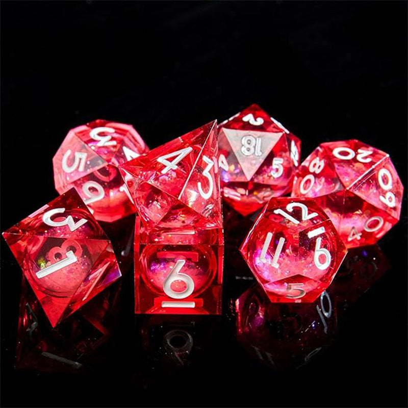 Unicorn Blood - Liquid Core Sharp Edge Dice Set