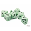 Chessex Opaque Polyhedral Pastel Green/Black 7 Piece Polyhedral Dice Set (CHX 25465)