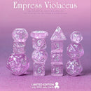 Limited Edition Empress Violaceus 14pc Dice Set by Kraken Dice