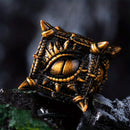 Awakened Wyrm - 7 Piece Metal Polyhedral Dice Set & Dice Case