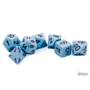 Chessex Opaque Polyhedral Pastel Blue/Black 7 Piece Polyhedral Dice Set (CHX 25466)